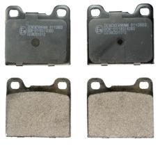 DENCKERMANN B110863 - PASTILLAS TRAS VOLVO C70 97- S70 97- V70 97-